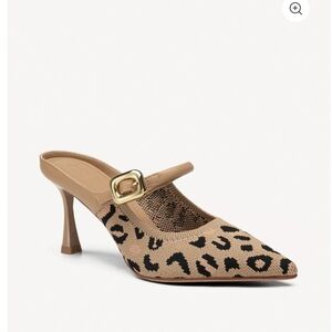 Elegant Tan Leopard Print Heels